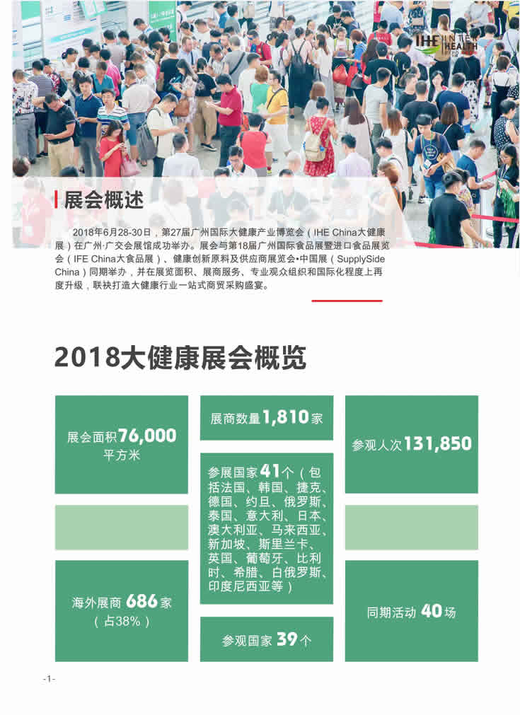 2018第27屆廣州國際大健康產業博覽會回顧 概覽